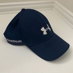 Navy & White Under Armour Hat